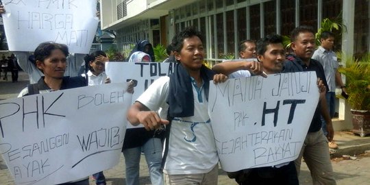 Karyawan Sindo: Mana janjimu sejahterakan rakyat Pak Hary Tanoe?