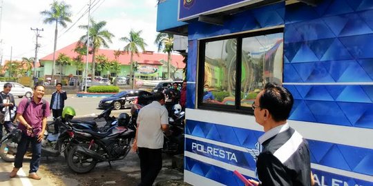 Pos lantas di Palembang ditembak, polisi ogah berandai-andai