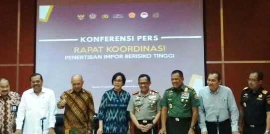 Sri Mulyani hingga Kapolri kumpul bahas impor risiko tinggi