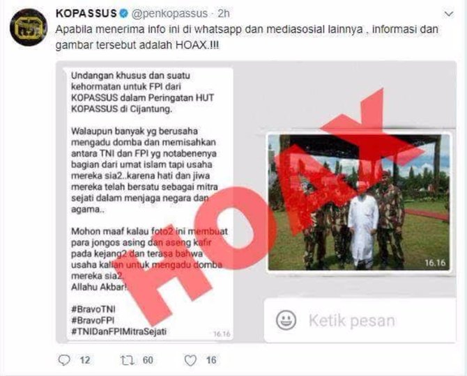 hoax kopassus