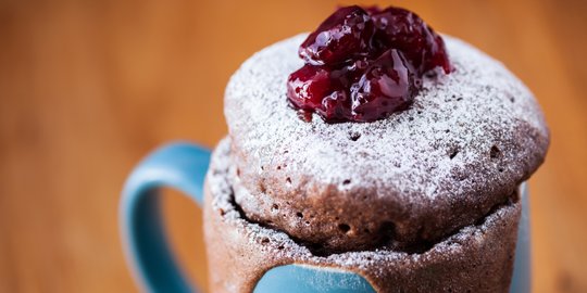 [Resep] Mug cake yang fluffy, jadi dalam beberapa menit saja