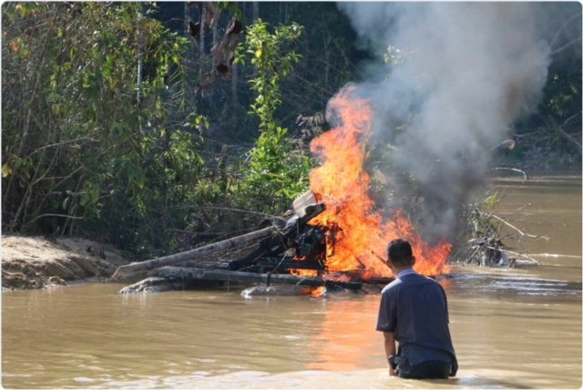 tambang emas ilegal di sanggau digerebek