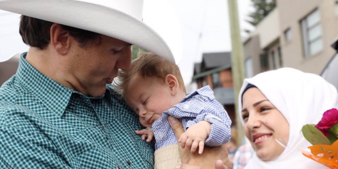 Boleh tinggal di Kanada, pasutri Suriah namakan bayi Justin Trudeau