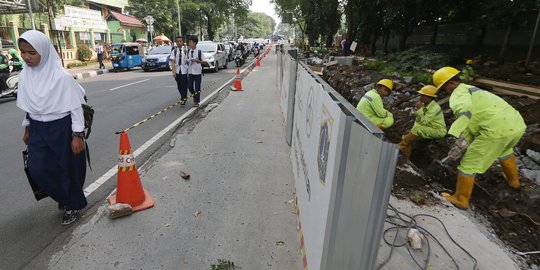 Pemprov DKI permak jalur pedestrian di kawasan Istiqlal