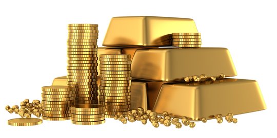 Harga emas dibuka stagnan di posisi Rp 587.000 per gram 