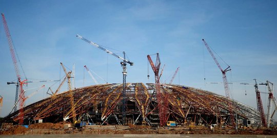 Mengintip pembangunan Samara Arena, stadion megah Piala Dunia 2018