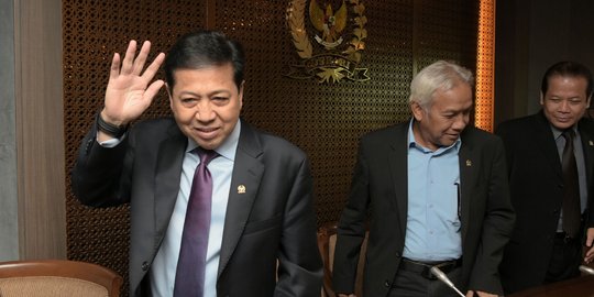 Gaya Setya Novanto sikapi penetapan status tersangka oleh KPK