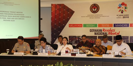 Menko PMK targetkan rehabilitasi pasca gempa Aceh rampung 2018