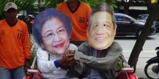 5 Kali berhadapan, SBY dan Megawati selalu berseberangan