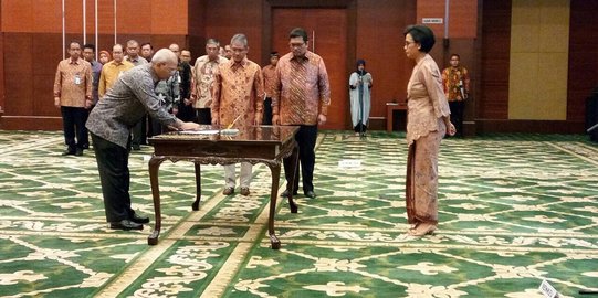 Perkuat tupoksi Kemenkeu, Sri Mulyani lantik 2 pejabat baru eselon I