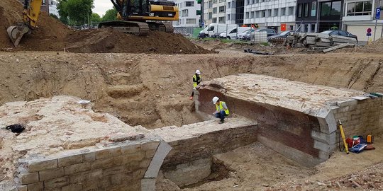 Benteng dari abad ke-16 muncul di Belgia