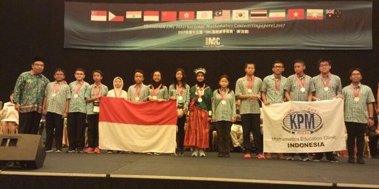 14 Pelajar Indonesia sabet medali emas lomba matematika di Singapura