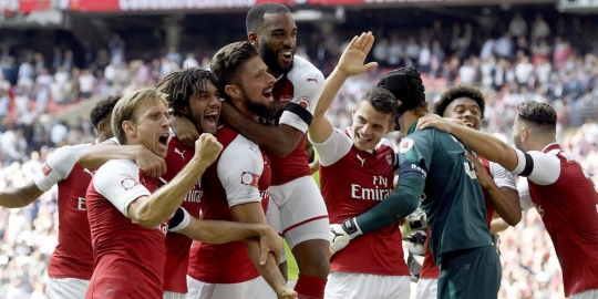 640 Gambar gambar selebrasi pemain arsenal Terkini