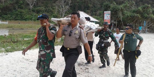 Tiga turis asing terjebak di tebing saat tembak ikan di Nusa Penida
