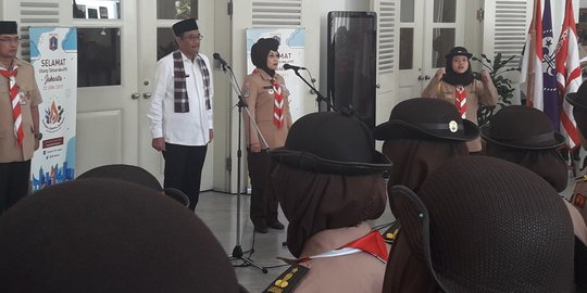 Djarot pesan Pramuka DKI berada di garis depan merawat keberagaman