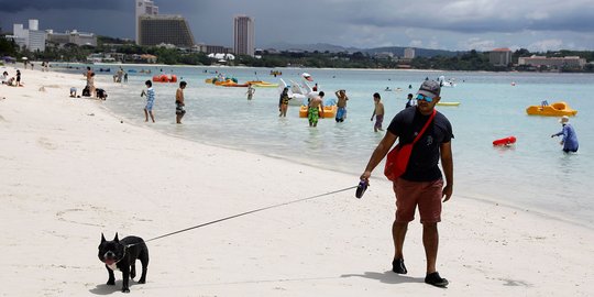 Jadi sasaran rudal balistik Korea Utara, begini suasana Pulau Guam