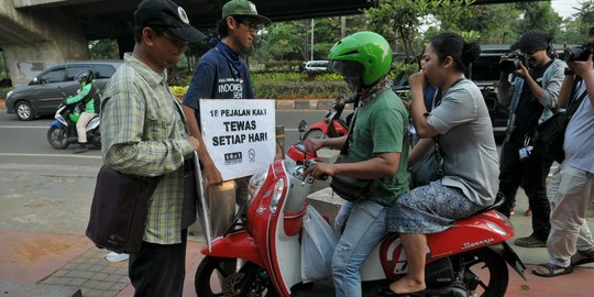 Warga Jakarta masih cuek soal program Bulan Tertib Trotoar