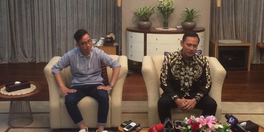 Agus Yudhoyono bertemu Presiden Jokowi di Istana, ini tanggapan PDIP