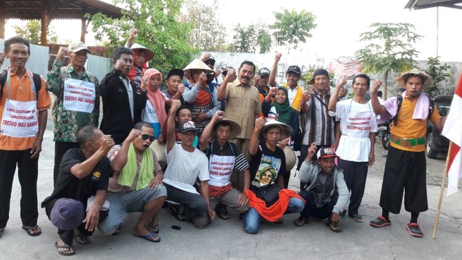 warga tawangmangu longmarch temui ganjar