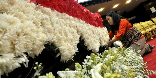 Jelang sidang tahunan Presiden, gedung parlemen dipercantik