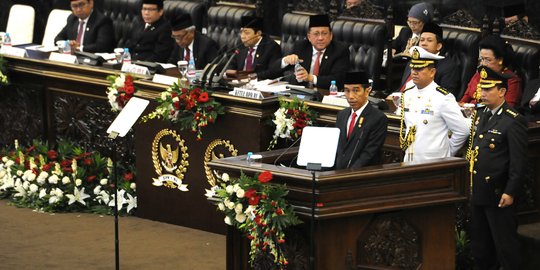 Sidang tahunan, Jokowi tiga kali pidato di depan ratusan anggota DPR