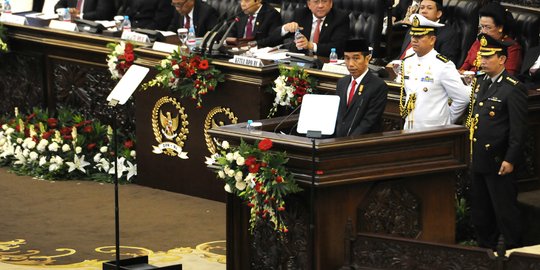 Puji MA dan KY, Jokowi tak singgung KPK dan Polri di sidang MPR