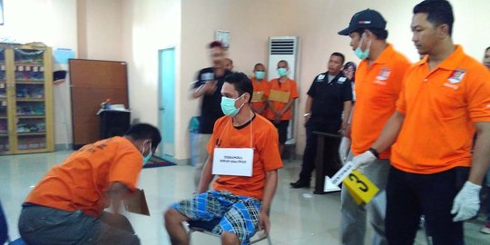 Polisi gelar rekonstruksi kasus pembobolan brankas PDAM Makassar