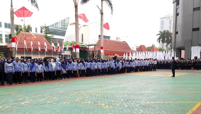 upacara kemerdekan di kemenkumham