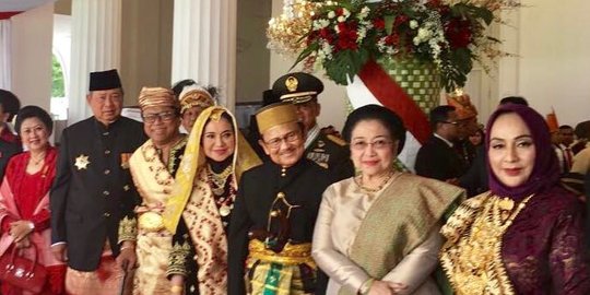 Hadiri HUT RI di Istana, SBY mengaku banyak ngobrol dengan Megawati