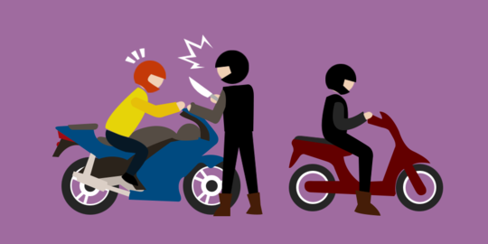 Anggota Marinir tabrak dan tangkap begal saat beraksi