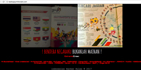 Gara-gara bendera terbalik, hacker Indonesia retas situs Malaysia