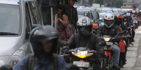 Motor dilarang lewat Bundaran Senayan-Thamrin mulai disosialisasikan