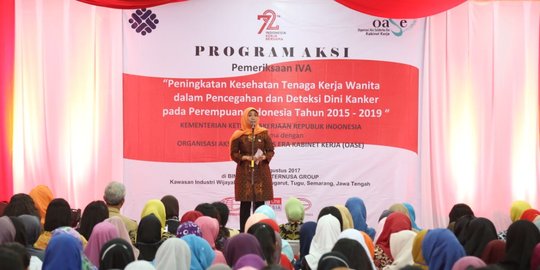 1.500 tenaga kerja wanita tes inspeksi visual asam asetat