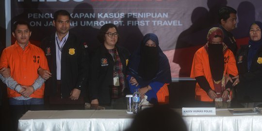 Wajah dua Bos First Travel yang tilap uang jemaah ratusan miliar