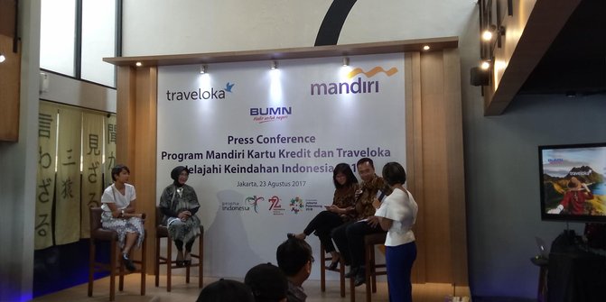  Bank  Mandiri  gandeng Traveloka beri nasabah paket wisata 