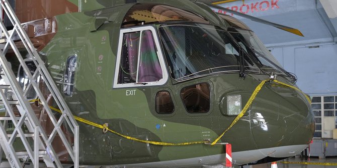 Pengecekan fisik Heli AW-101 libatkan ahli pesawat