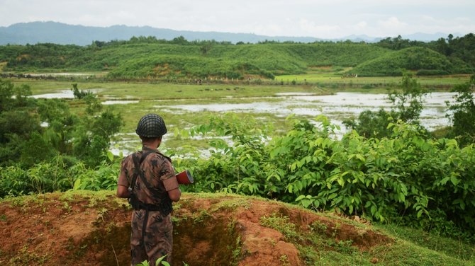 pengungsi rohingya di perbatasan bangladesh