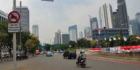 Dirlantas Polda Metro tegaskan motor tak dilarang lewat Jl Rasuna Said