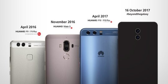 Deretan rumor dari Huawei Mate 10, flagship yang ingin 'jegal' Samsung Note 8