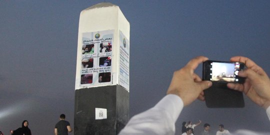 Wajah baru Tugu Jabal Rahmah bersih dari coretan jemaah haji