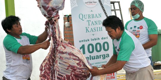 1.000 Paket daging kurban dibagikan di Masjid Baiturrahman Al-Haq