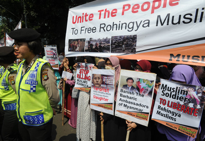 aksi bela rohingya