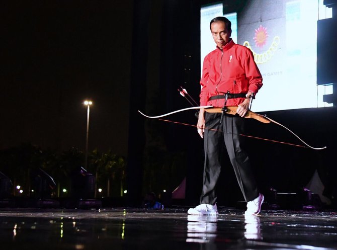 jokowi resmikan hitung mundur hitung mundur asian games 2018