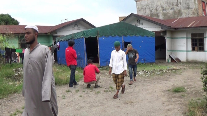 pengungsi rohingyalrm di medan