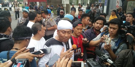 Usai temu perwakilan Dubes Myanmar, massa sambangi Kementerian Luar Negeri