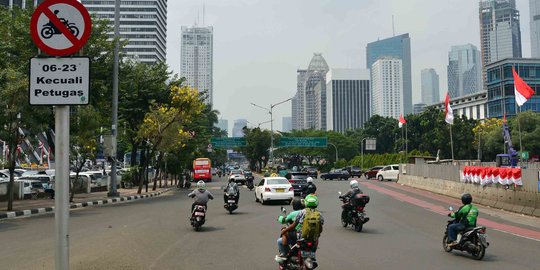 Larangan dibatalkan, sepeda motor masih boleh lewat Sudirman-Thamrin