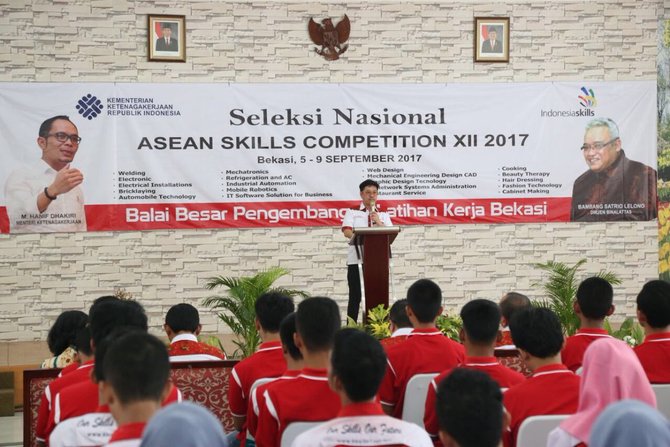 seleksi nasional asean competition competitor asc 2017 di balai besar pengembangan latihan kerja bekasi bbplk bekasi