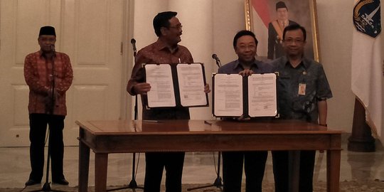 MoU dengan Perumnas, Djarot sebut di DKI harus banyak rusun bukan rumah tapak