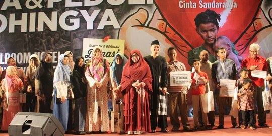 Di Depok, Melly Goeslaw & Hedi Yunus kumpulkan Rp 500 juta lebih untuk Rohingya