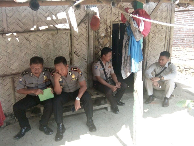 kapolres datangi rumah bocah rehan